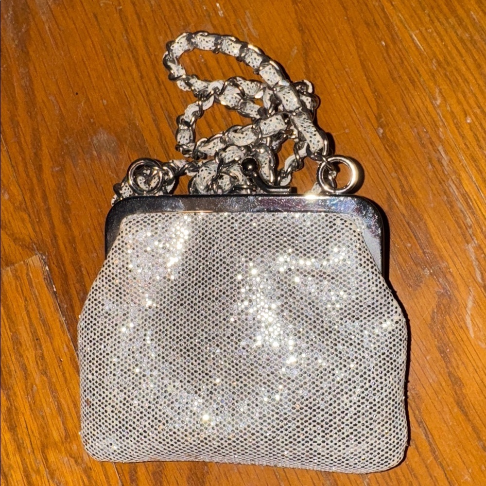 Silver Chain Strap Mini Purse Chanel
